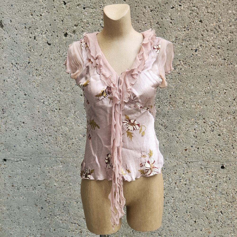 Sinequanone pink floral blouse